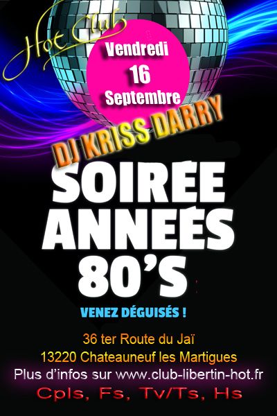 SOIREE ANNEE 80'S