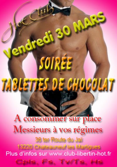 Soirée tablettes de chocolat